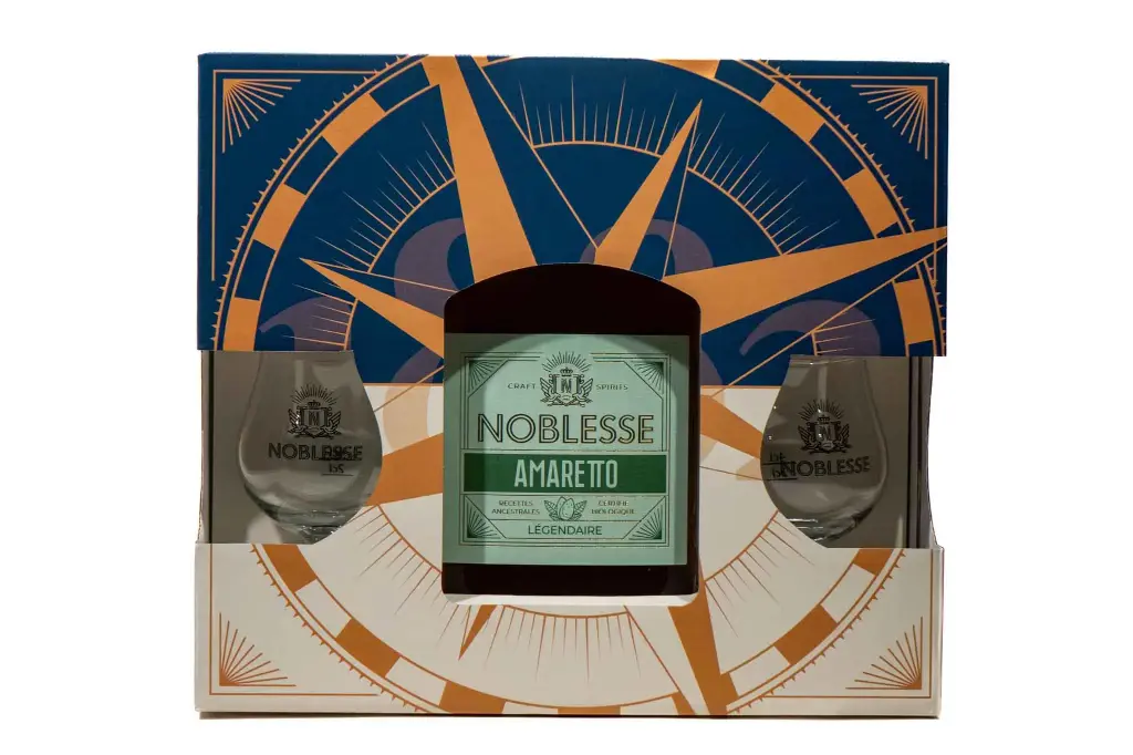 Amaretto Noblesse + 2 verres - 28°