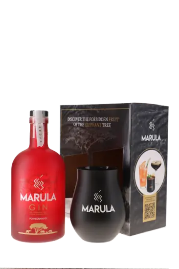Marula Pomegranate Gin Giftbox + Verre - 40°