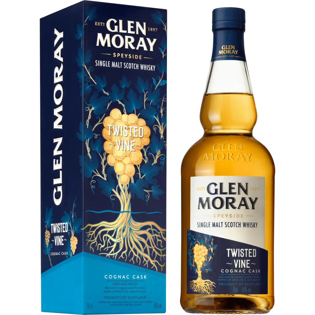 Glen Moray Cognac Finish Twisted Vine - 40°