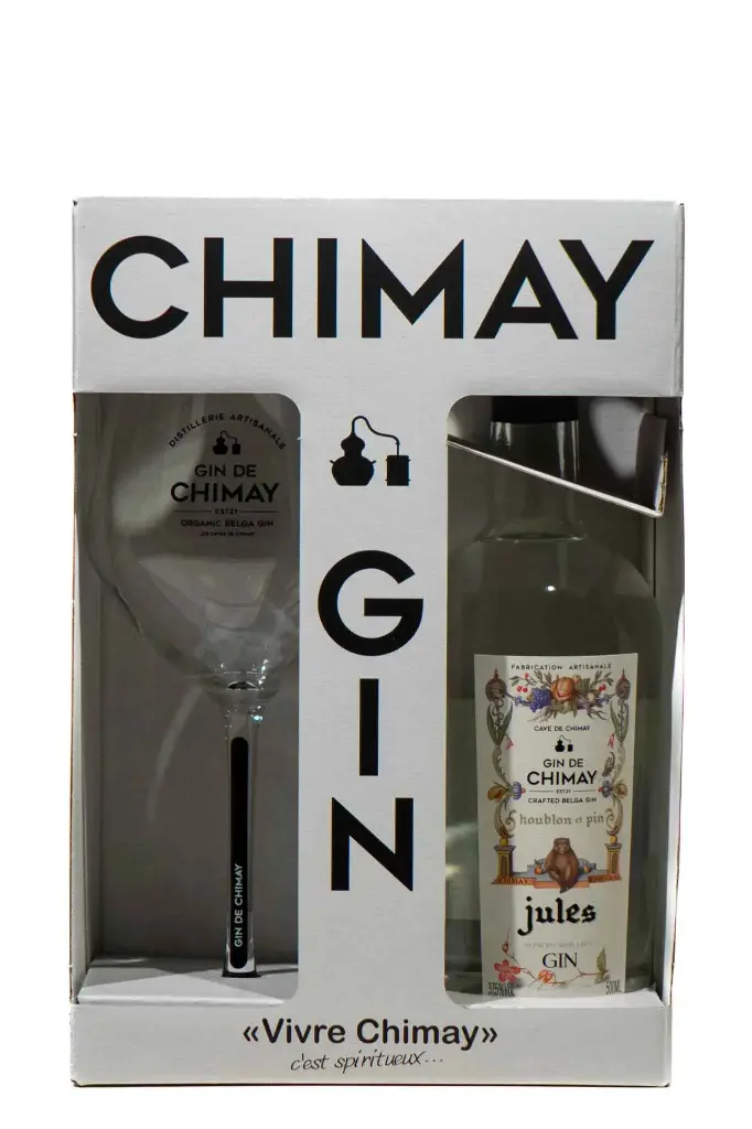 Gin De Chimay JULES COFFRET + Verre - 37,5°