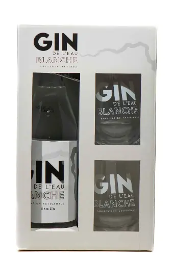 [301407] Gin de l'Eau Blanche Coffret 2 verres - 42°